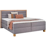 BOXBETT 160/200 cm  in Grau, Eiche Artisan  - Eiche Artisan/Grau, KONVENTIONELL, Holz/Textil (160/200cm) - Carryhome