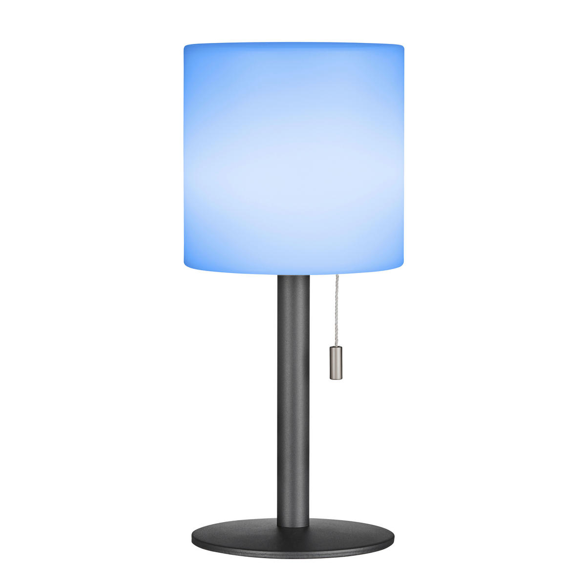 AKKUMULÁTOROS ASZTALI LÁMPA - antracit/fehér, Konventionell, műanyag/fém (13/30cm)