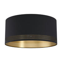 DECKENLEUCHTE  47,5/24 cm    - Goldfarben/Schwarz, Design, Textil/Metall (47,5/24cm) - Eglo
