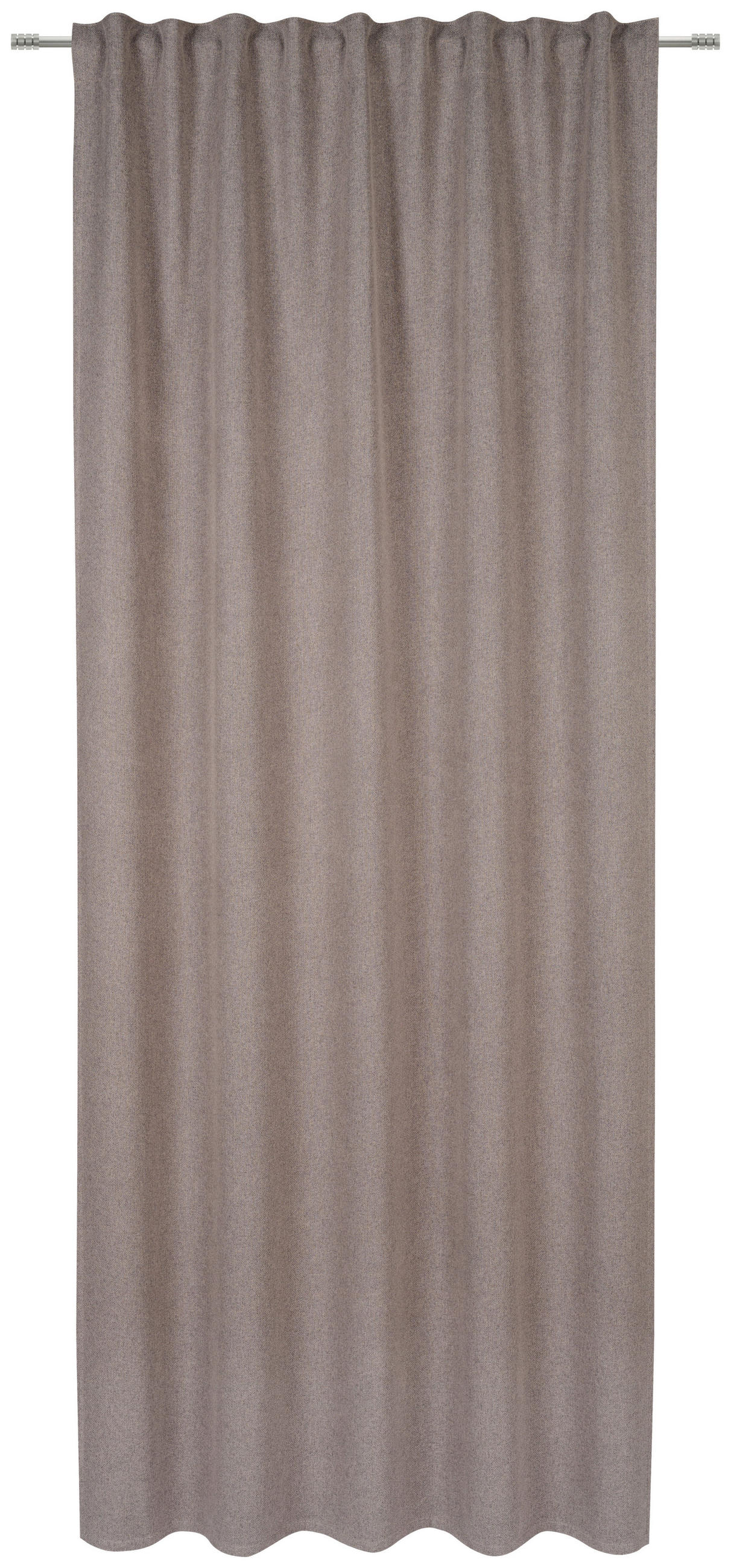 ZATEMŇOVACÍ ZÁVES, black-out (neprepúšťa svetlo), 135/245 cm - sivohnedá, Basics, textil (135/245cm) - Esposa