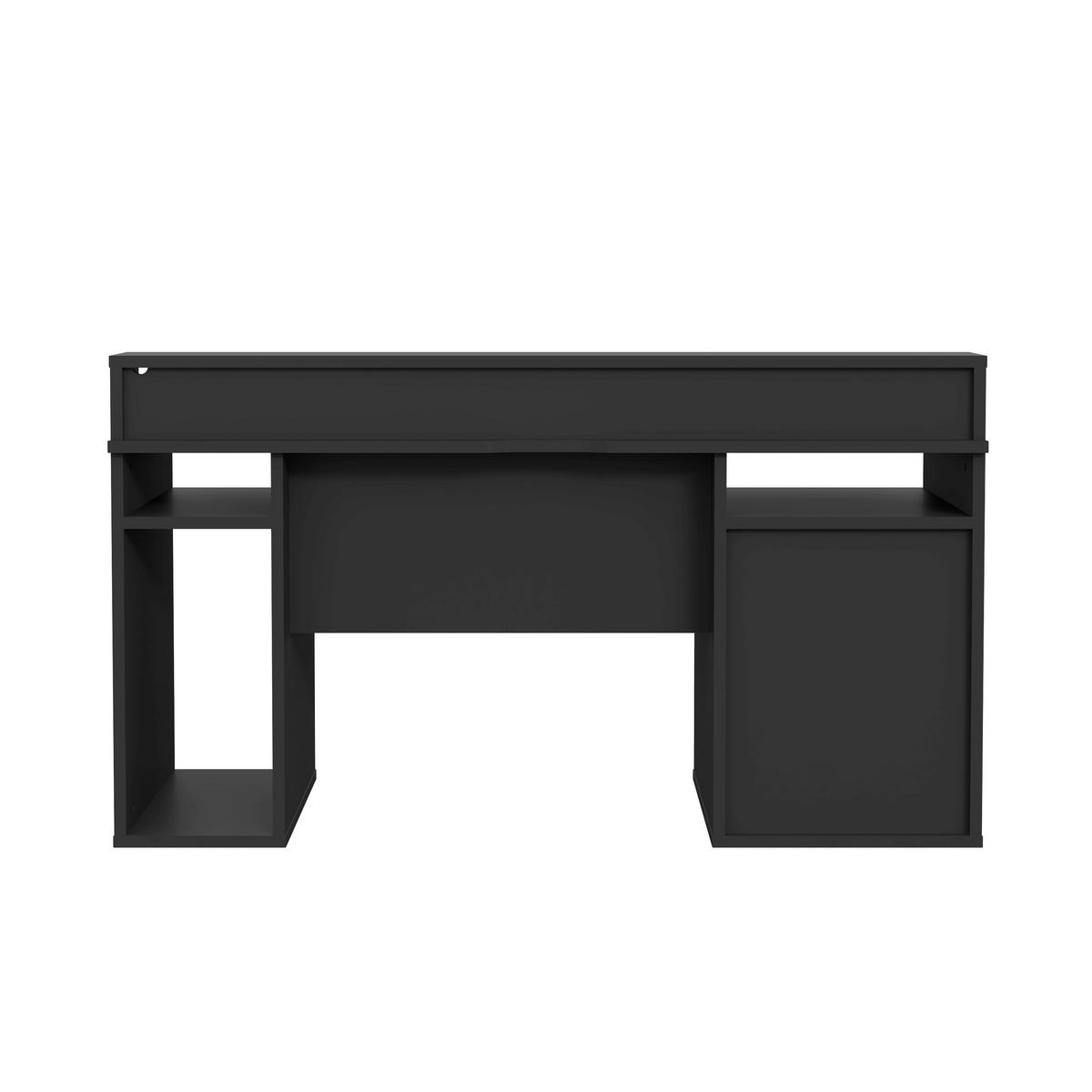 GAMINGTISCH 160/72/91 cm  in Schwarz  - Schwarz, MODERN, Holzwerkstoff/Kunststoff (160/72/91cm) - MID.YOU
