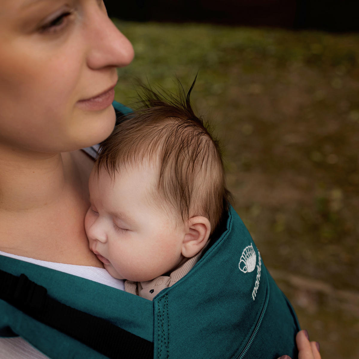 BABYTRAGE Manduca first  - Smaragdgrün, Basics, Textil (One-Sizecm) - Wickelkinder Manduca