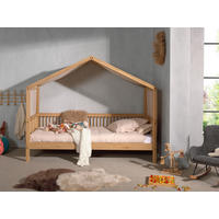 HAUSBETT Vorhang, Rollrost 90/200 cm  in Eichefarben, Naturfarben  - Eichefarben/Naturfarben, MODERN, Holz (90/200cm) - MID.YOU