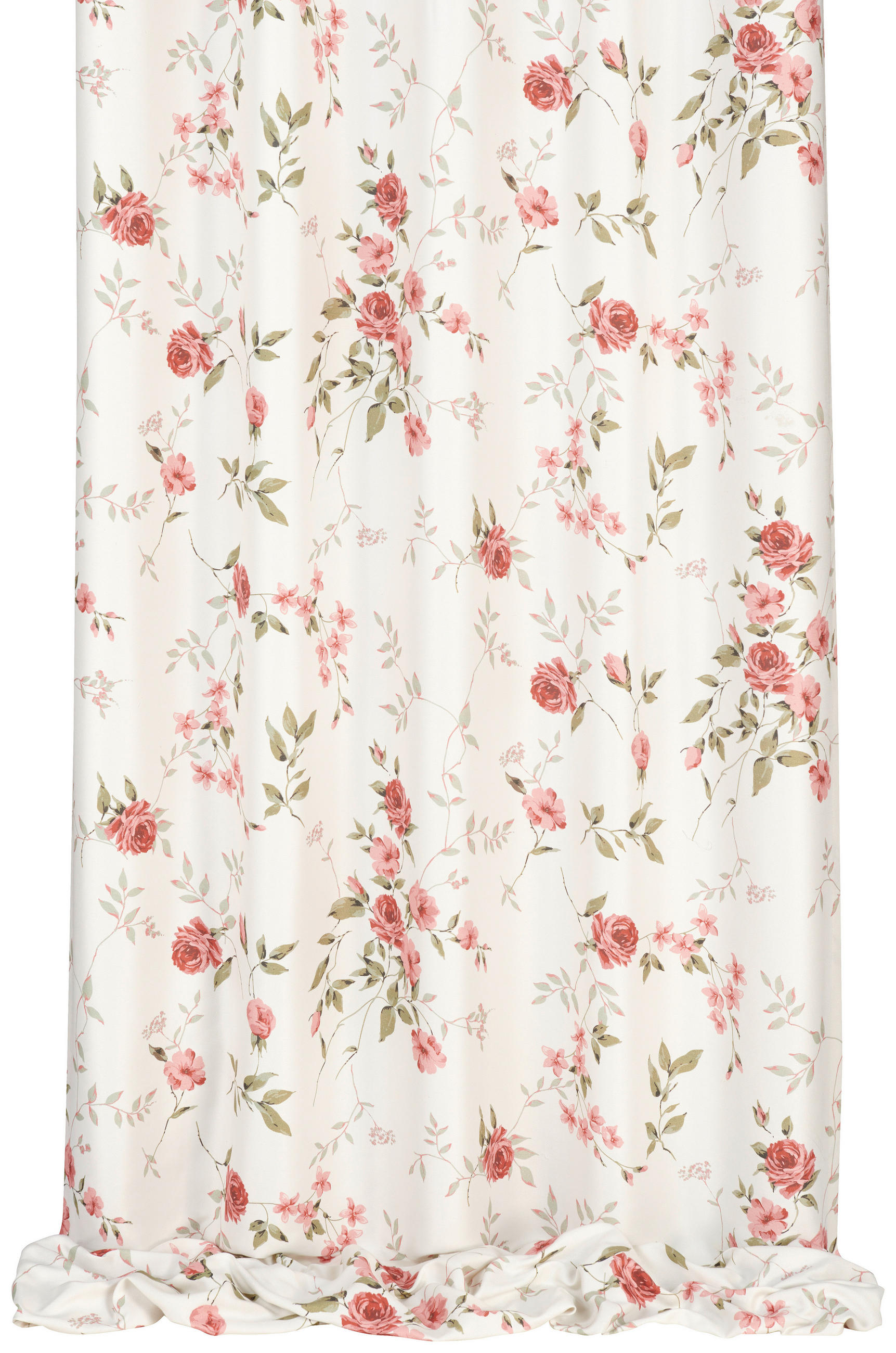 DEKOSTOFF per lfm blickdicht  - Rot/Weiß, Trend, Textil (145cm) - Landscape