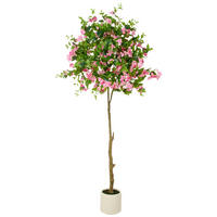KUNSTPFLANZE Bougainvillea 240 cm  - Pink/Creme, Basics, Kunststoff (240cm) - P & B