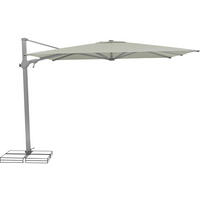 AMPELSCHIRM 300x300 cm  - Silberfarben/Hellgrau, Basics, Textil/Metall (300/300cm) - Suncomfort by Glatz