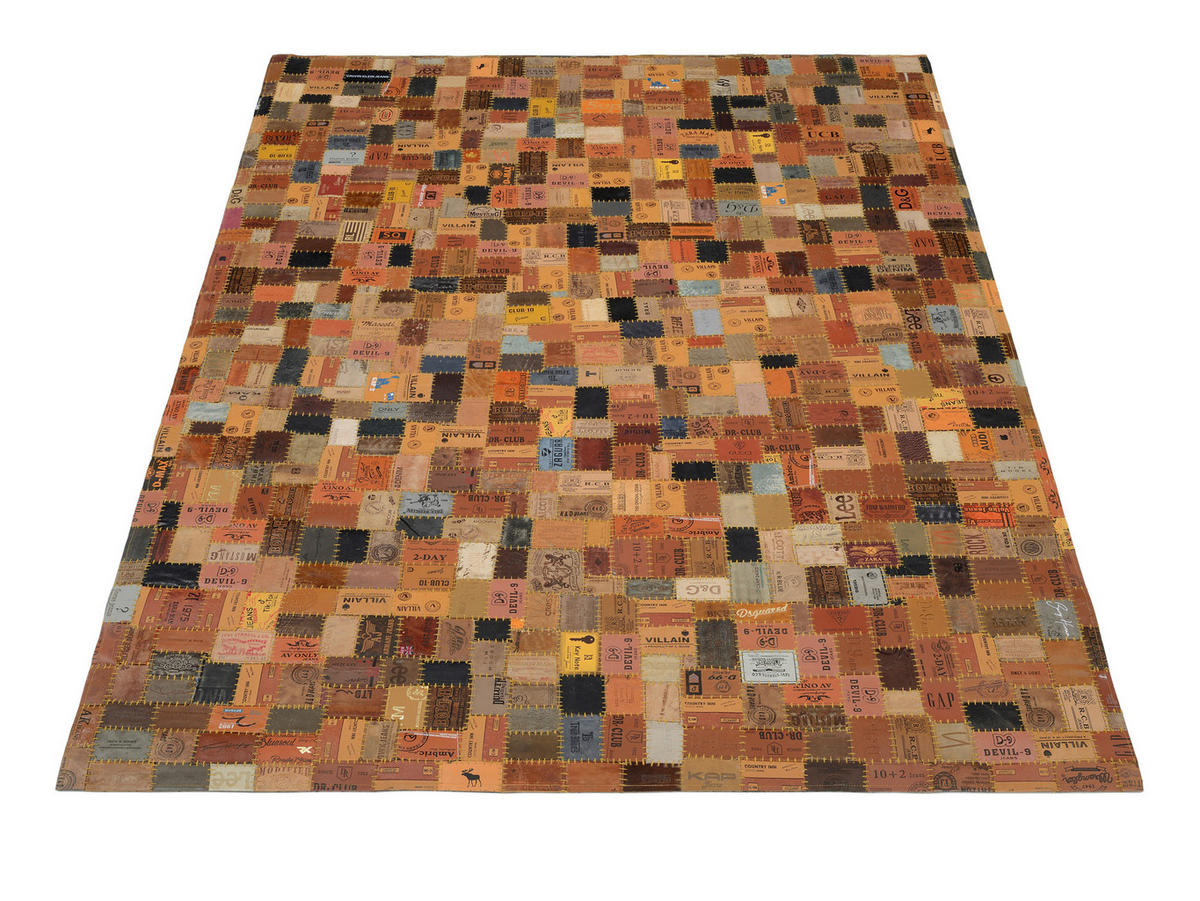 LEDERTEPPICH 200/300 cm Multicolor  - Multicolor, Basics, Leder/Textil (200/300cm) - Novel