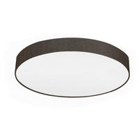 STROPNÍ SVÍTIDLO, 76/15 cm  - bílá/hnědá, Design, kov/textil (76/15cm) - Eglo