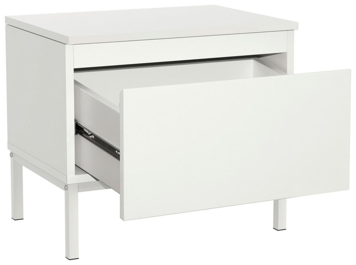 NACHTSCHRANK 49/43/35 cm  - Kaschmir, Design, Holzwerkstoff/Metall (49/43/35cm) - Hom`in