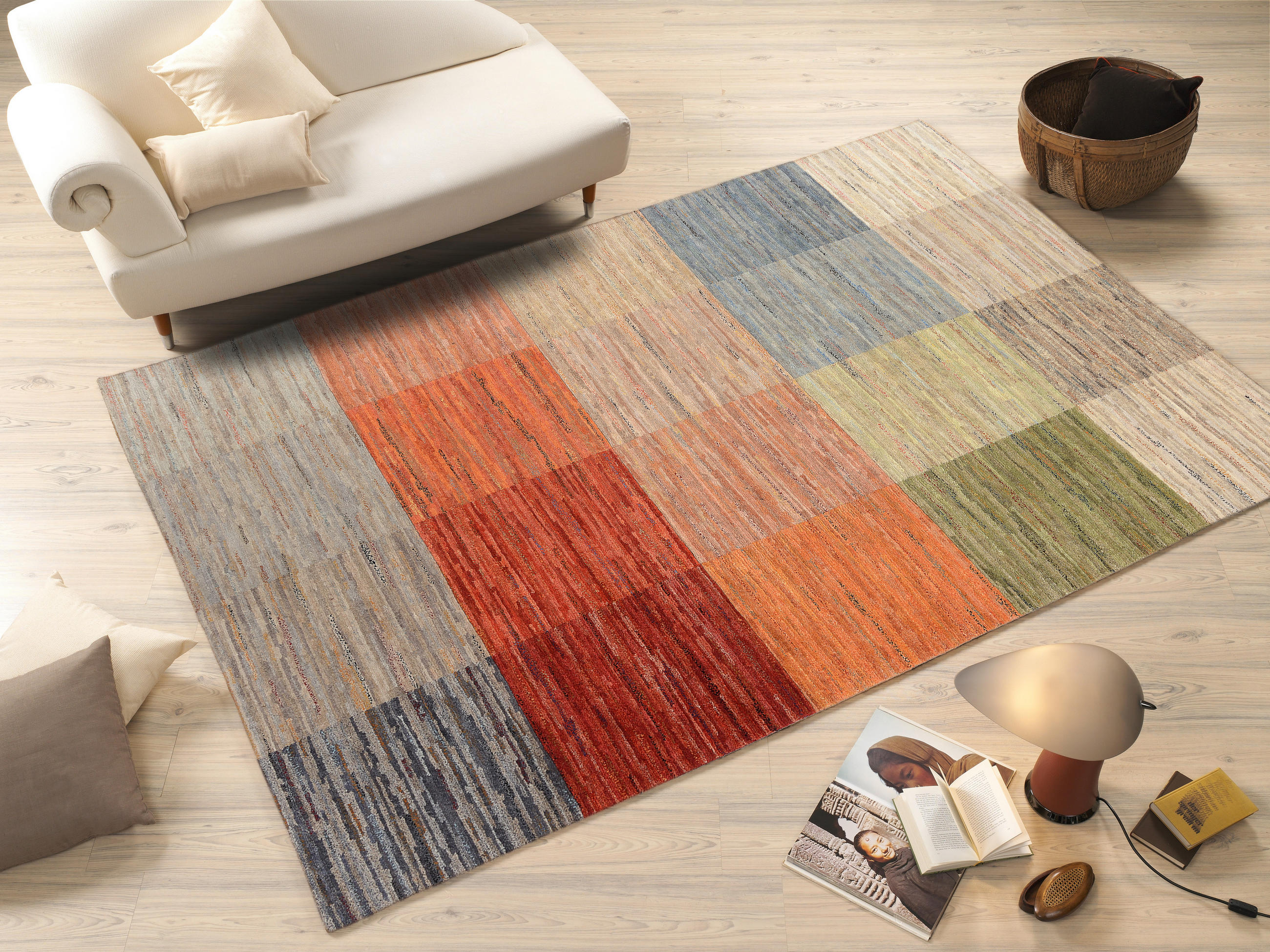 WOLLTEPPICH 140/200 cm Multicolor  - Multicolor, Natur, Textil (140/200cm) - Cazaris