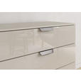 KOMMODE  in 80/81/42 cm  - Chromfarben/Champagner, Design, Glas/Holzwerkstoff (80/81/42cm) - Carryhome