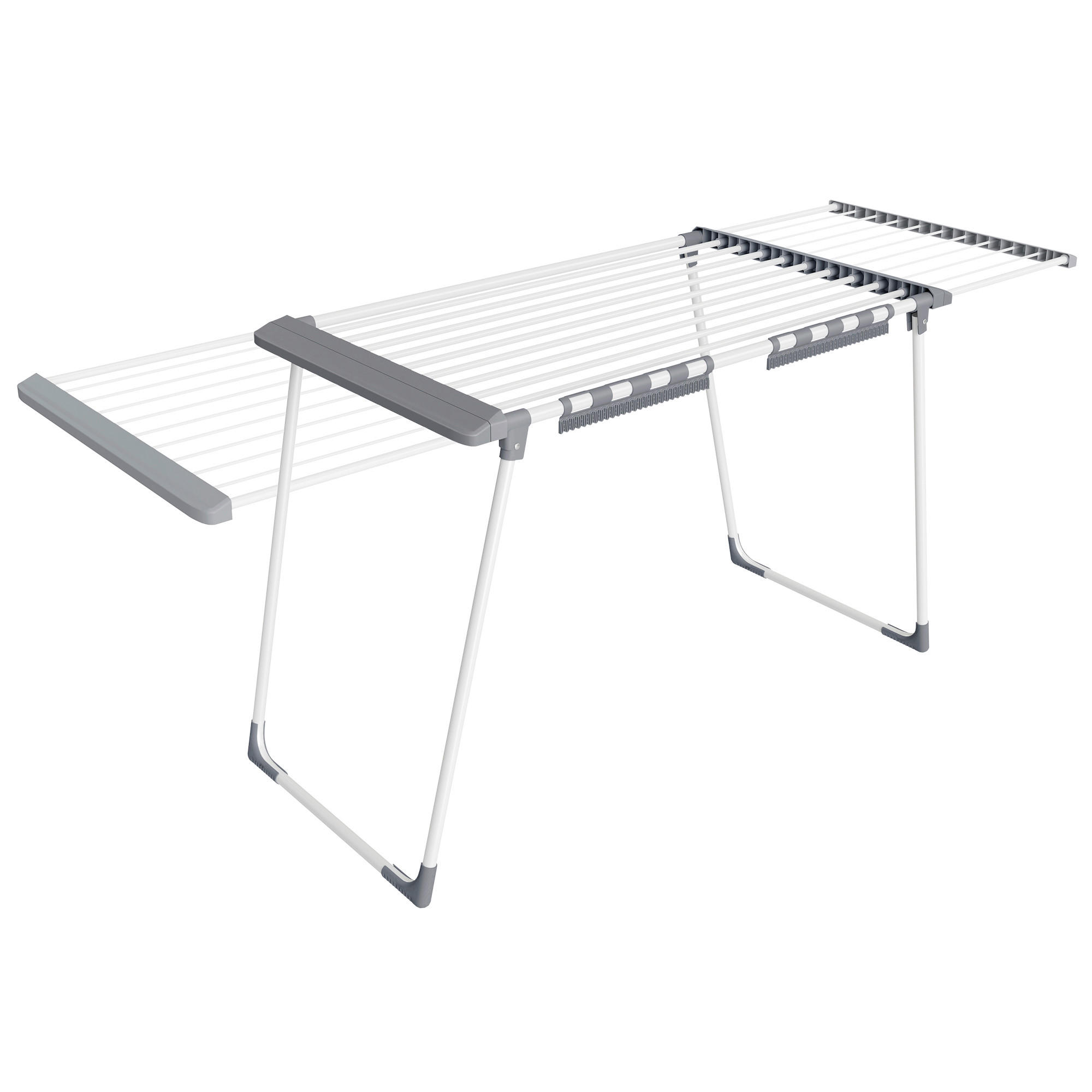 WÄSCHETROCKNER Bunji  - Weiß/Grau, Basics, Kunststoff/Metall (113,5/90/62,5cm)