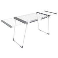 WÄSCHETROCKNER Bunji  - Weiß/Grau, Basics, Kunststoff/Metall (113,5/90/62,5cm)
