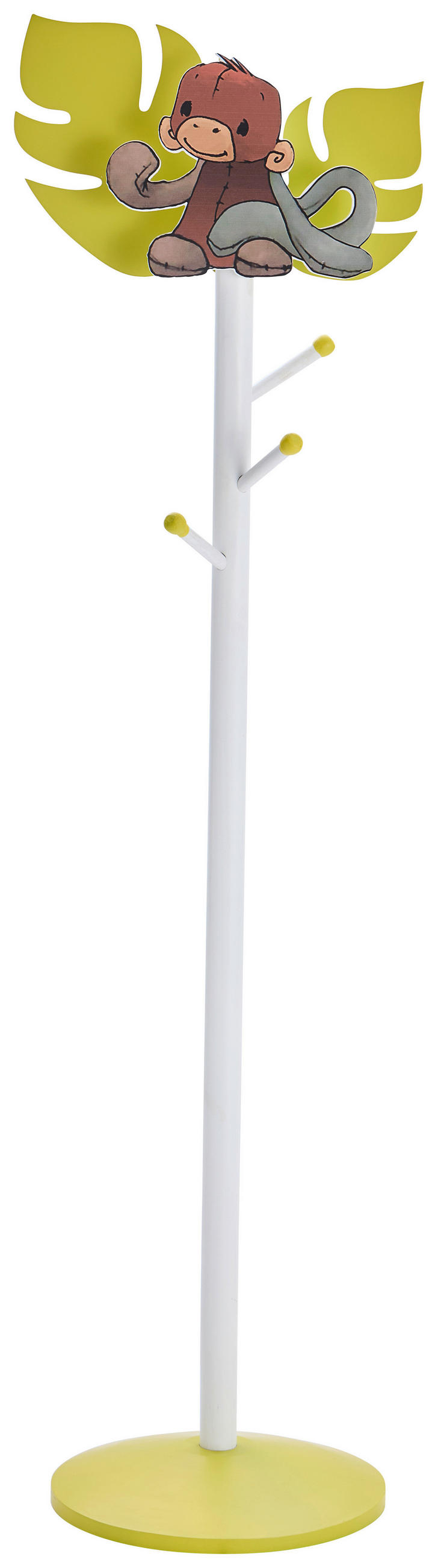 XXXLutz Garderobenständer Anouk Weiß, Braun, Grün 40x120x34 cm