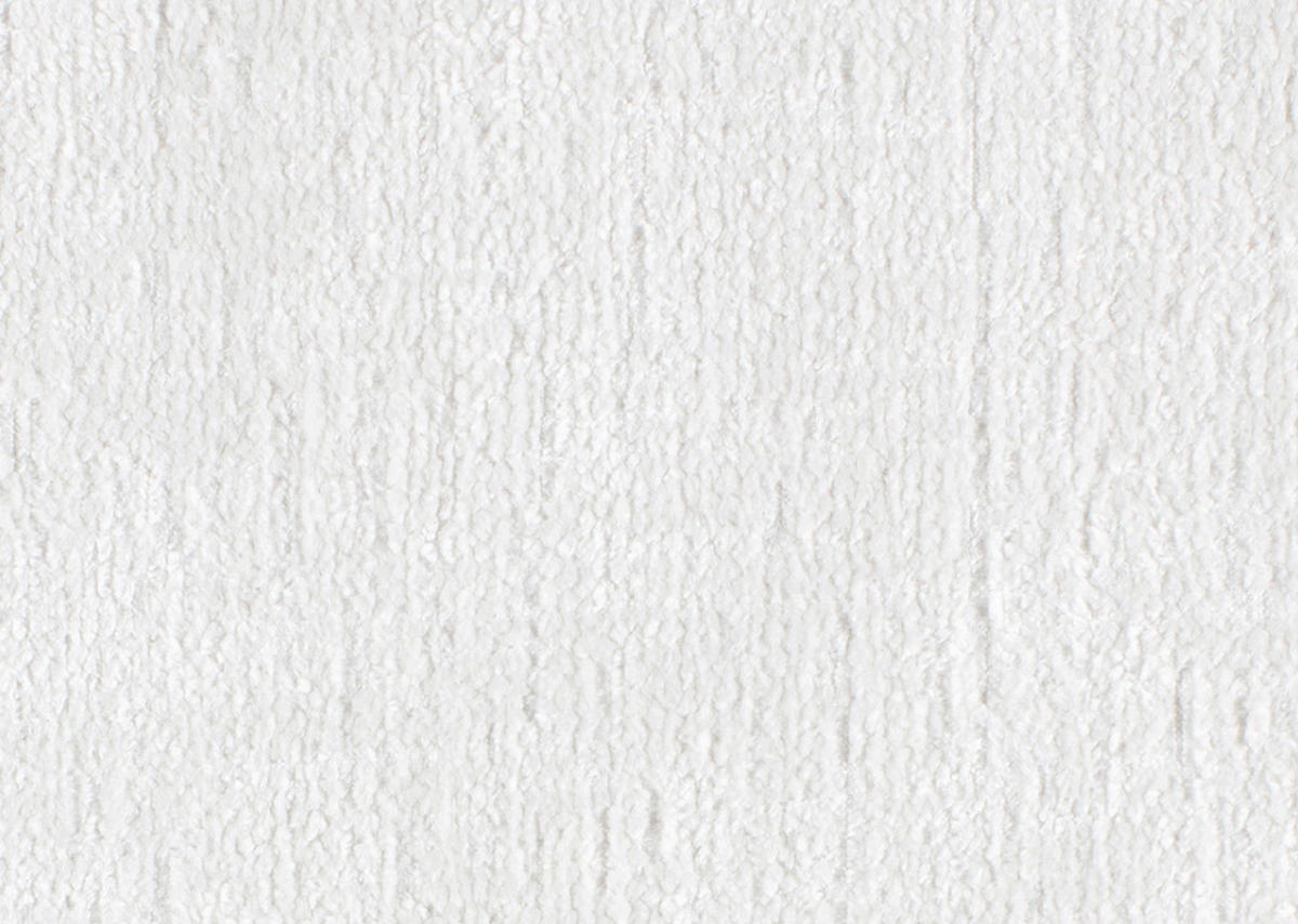 ECKSOFA in Chenille Weiss  - Weiss/Schwarz, Design, Textil/Metall (188/319cm) - Beldomo System