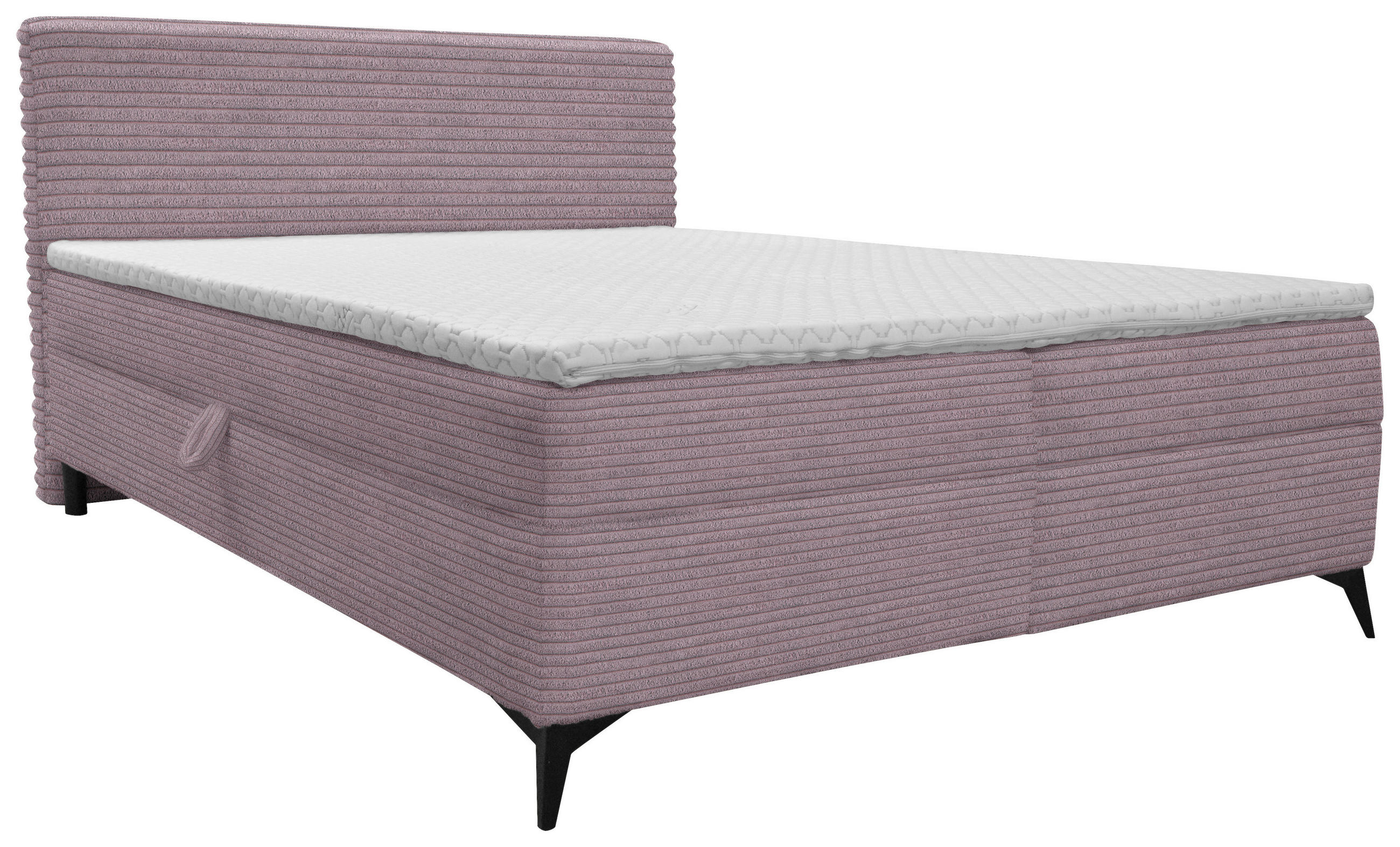 BOXBETT 160/200 cm  in Lila  - Lila/Schwarz, Design, Holz/Holzwerkstoff (160/200cm) - Xora