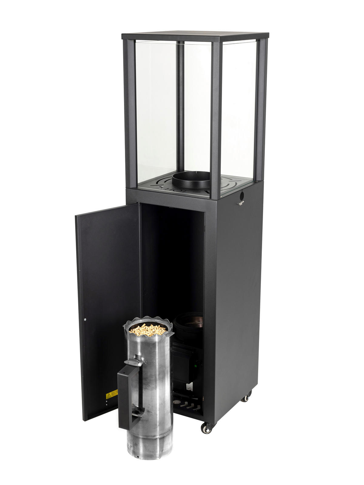 HEIZSTRAHLER - Schwarz, Design, Metall (35,5/137/35,5cm) - Nouvel