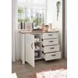 KOMMODE , 117/86/41 cm, 4 Schublade(n)  - Silberfarben/Eiche Artisan, LIFESTYLE, Holzwerkstoff/Metall (117/86/41cm) - Landscape