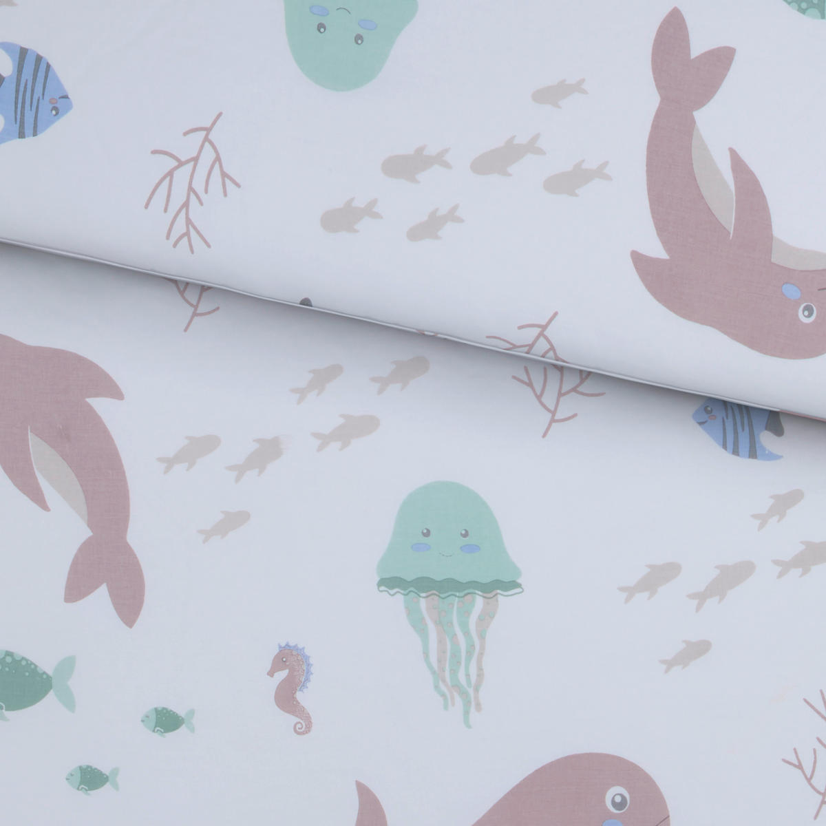 BABYBETTWÄSCHE Webstoff 100/135 cm  - Braun/Weiß, Basics, Textil (100/135cm) - Avelia