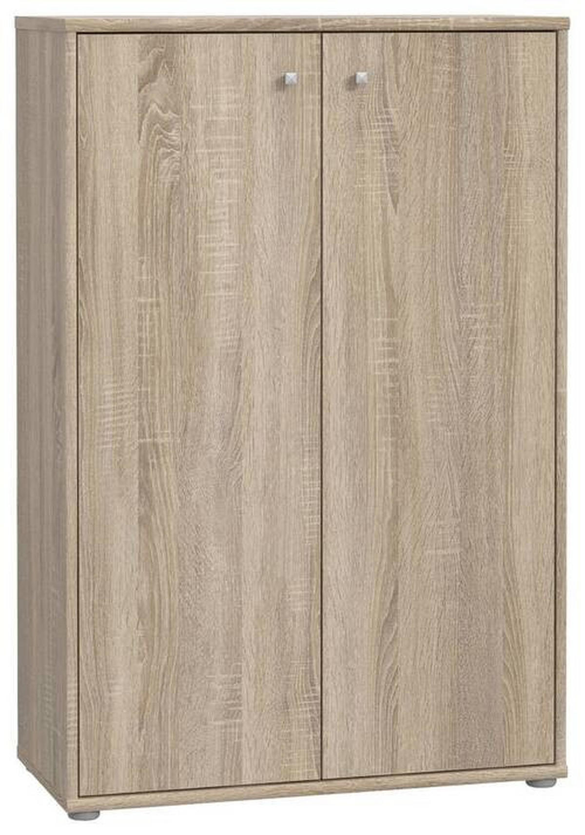KOMMODE  in 73,7/111,1/34,8 cm  - Alufarben/Sonoma Eiche, Design, Holzwerkstoff/Kunststoff (73,7/111,1/34,8cm)