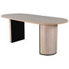 MATBORD i trä, trämaterial 200/75/90 cm   - vit/svart, Design, trämaterial/trä (200/75/90cm) - Best Price