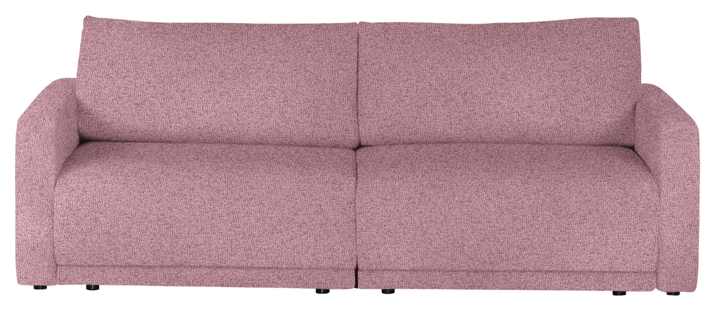 2,5-SITZER in Flachgewebe Beere  - Beere/Schwarz, Design, Kunststoff/Textil (240/70/125cm) - Xora