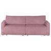 2,5-SITZER in Flachgewebe Beere  - Beere/Schwarz, Design, Kunststoff/Textil (240/70/125cm) - Xora