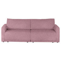 2,5-SITZER in Flachgewebe Beere  - Beere/Schwarz, Design, Kunststoff/Textil (240/70/125cm) - Xora