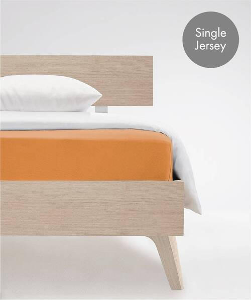 SPANNBETTTUCH Jenny C Single-Jersey - Orange, Basics, Textil (100/200cm) - Fleuresse