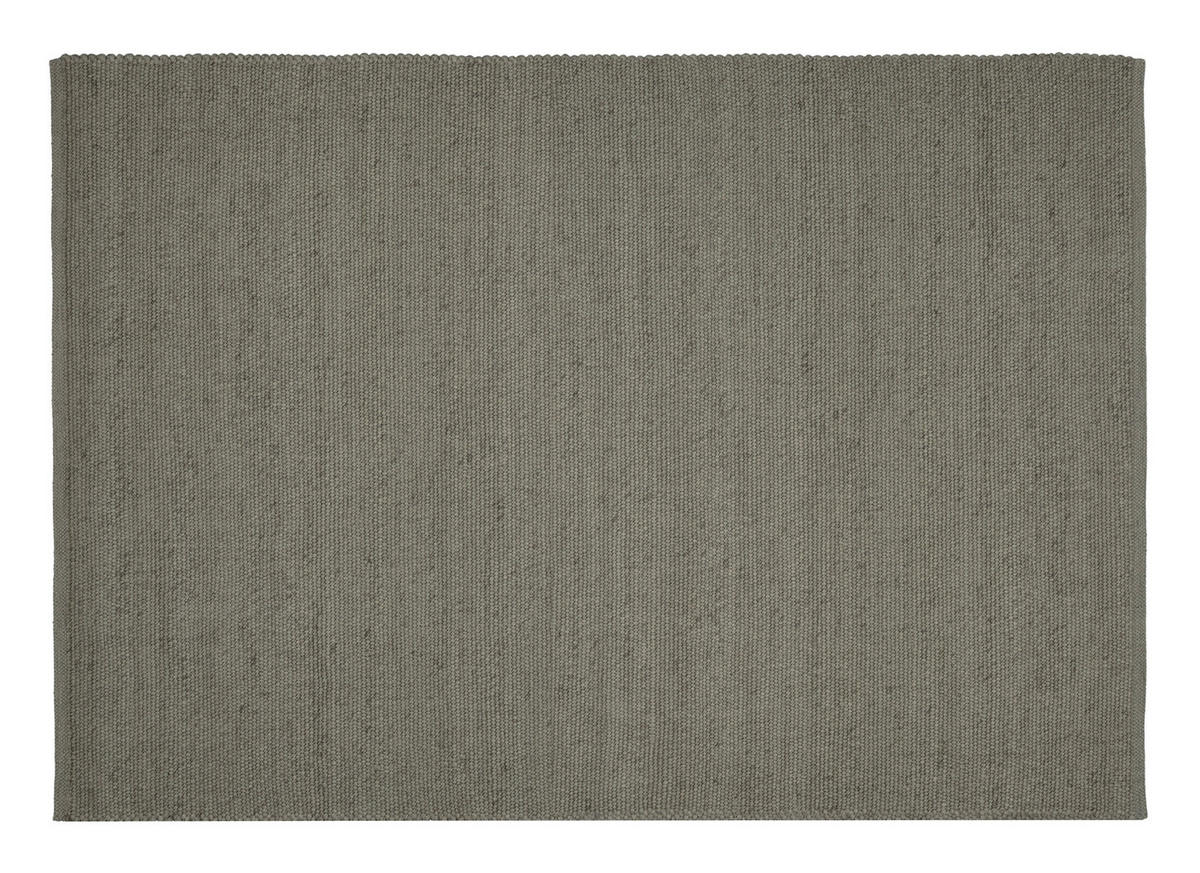 HANDWEBTEPPICH 200/300 cm Havre Grau, Grün, Dunkelgrün  - Dunkelgrün/Grau, Basics, Textil (200/300cm) - Linea Natura