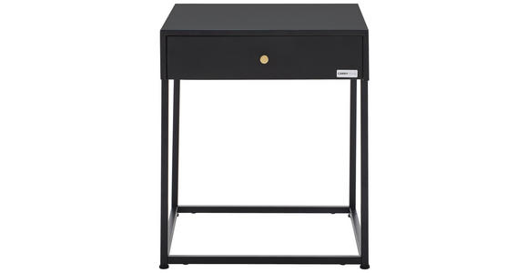 BEISTELLTISCH 43/41/50 cm Schwarz rechteckig - Goldfarben/Schwarz, Trend, Metall (43/41/50cm) - Carryhome