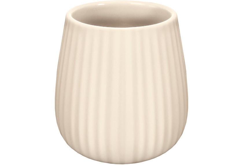 ZAHNPUTZBECHER Stein  - Beige, Basics, Stein (9.5/10.3/9.5cm) - Kleine Wolke