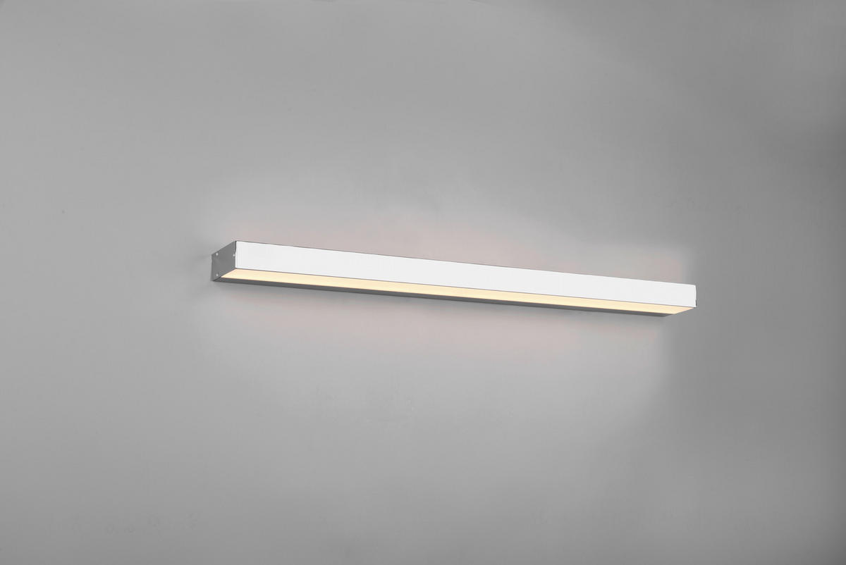 BADEZIMMER-WANDLEUCHTE   - Chromfarben/Weiß, Basics, Kunststoff/Metall (3,6/90/8cm) - Trio Leuchten