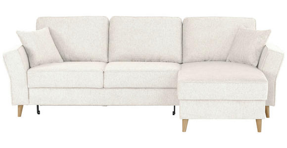 ECKSOFA in Flachgewebe Naturfarben  - Eichefarben/Naturfarben, KONVENTIONELL, Holz/Textil (265/159cm) - Carryhome