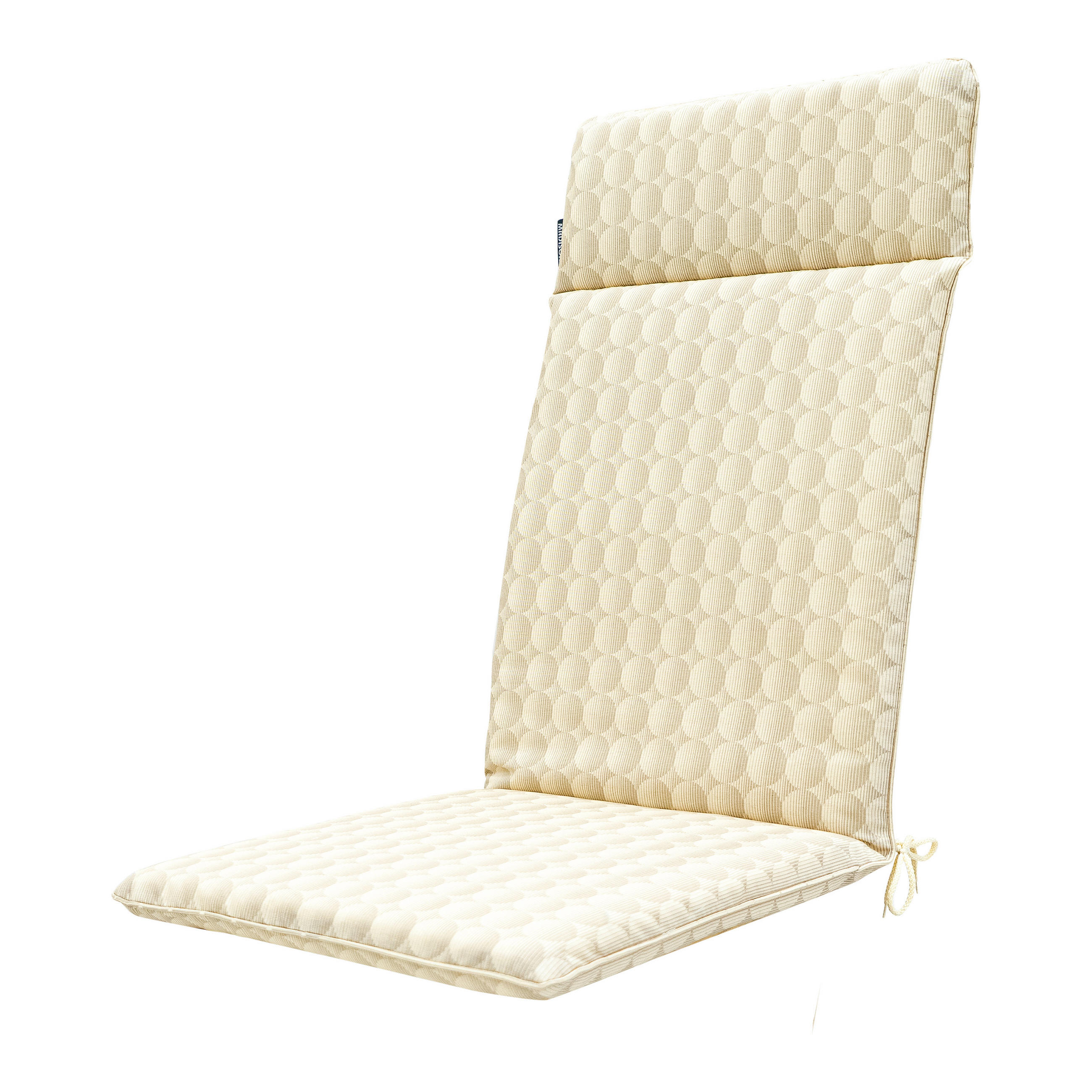 SESSELAUFLAGE in Sandfarben Floral  - Sandfarben, Basics, Textil (50/4/120cm)