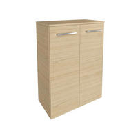 MIDISCHRANK 60,2/82,6/32 cm  - Chromfarben/Eichefarben, Basics, Glas/Holzwerkstoff (60,2/82,6/32cm) - MID.YOU