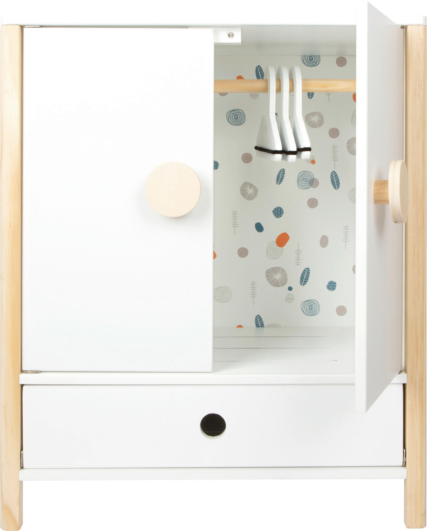 PUPPENKLEIDERSCHRANK - Multicolor, Basics, Holz (40/48/28cm) - small foot