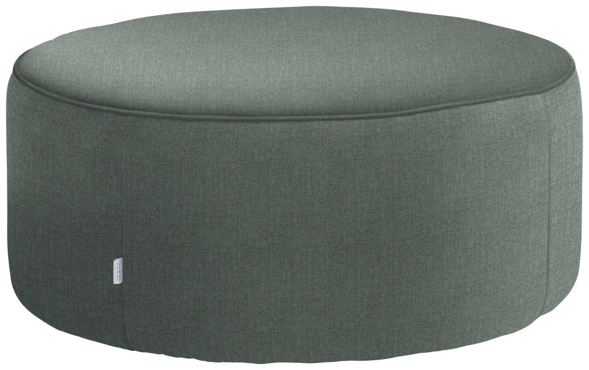 HOCKER in Textil Titanfarben  - Titanfarben, Design, Textil (80/33/80cm) - Belluti