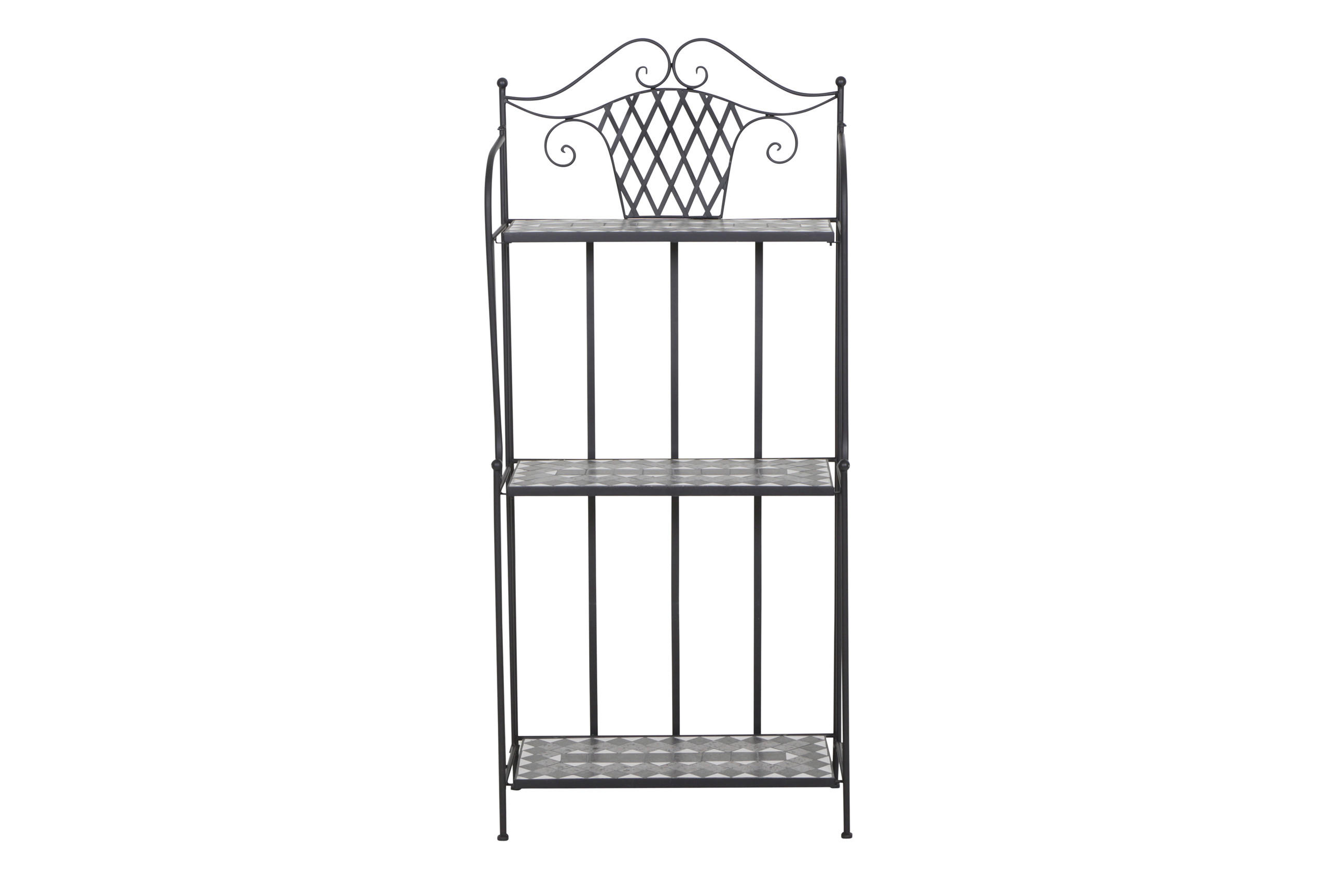 PFLANZTISCH - Schwarz, KONVENTIONELL, Keramik/Metall (62/142/29cm) - Siena Garden