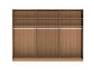 SCHWEBETÜRENSCHRANK 300/217/67 cm 3-türig  - Champagner/Buchefarben, Natur, Glas/Holz (300/217/67cm) - Linea Natura