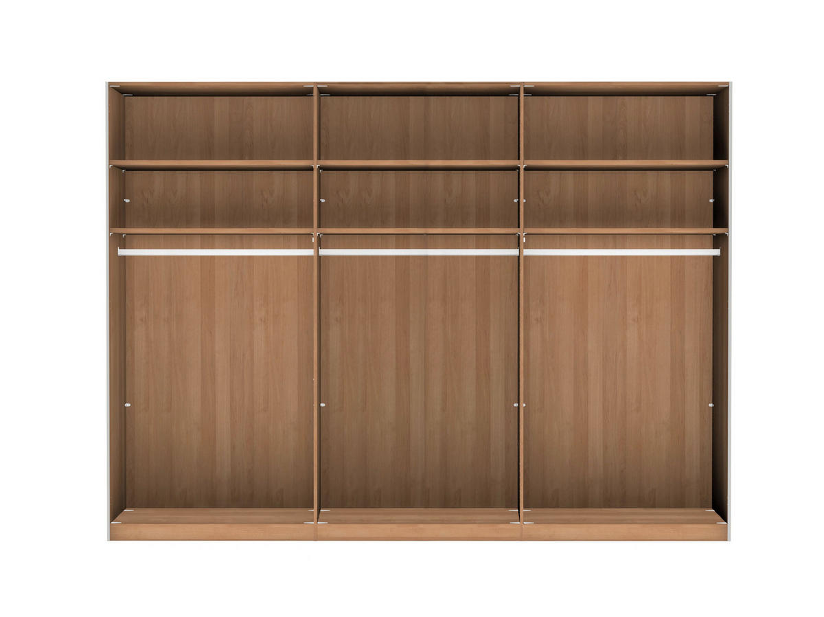 FÜGGESZTETT TOLÓAJTÓS SZEKRÉN részben tömörfa bükk bükk, Pezsgő  - Pezsgő/bükk, Natur, faalapú anyag/Üveg (300/217/67cm) - Linea Natura