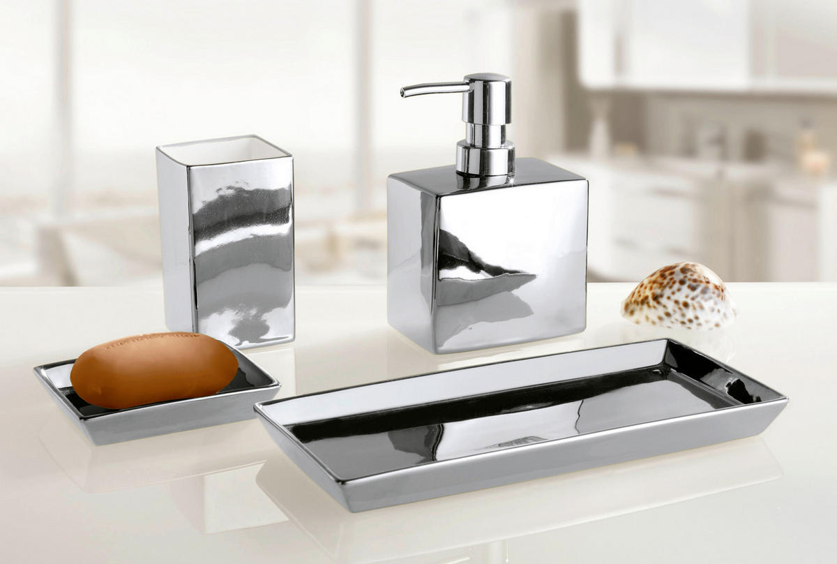 SZAPPANTARTÓ kerámia  - ezüstszínű, Basics, kerámia (11,6/2,5cm) - Kleine Wolke