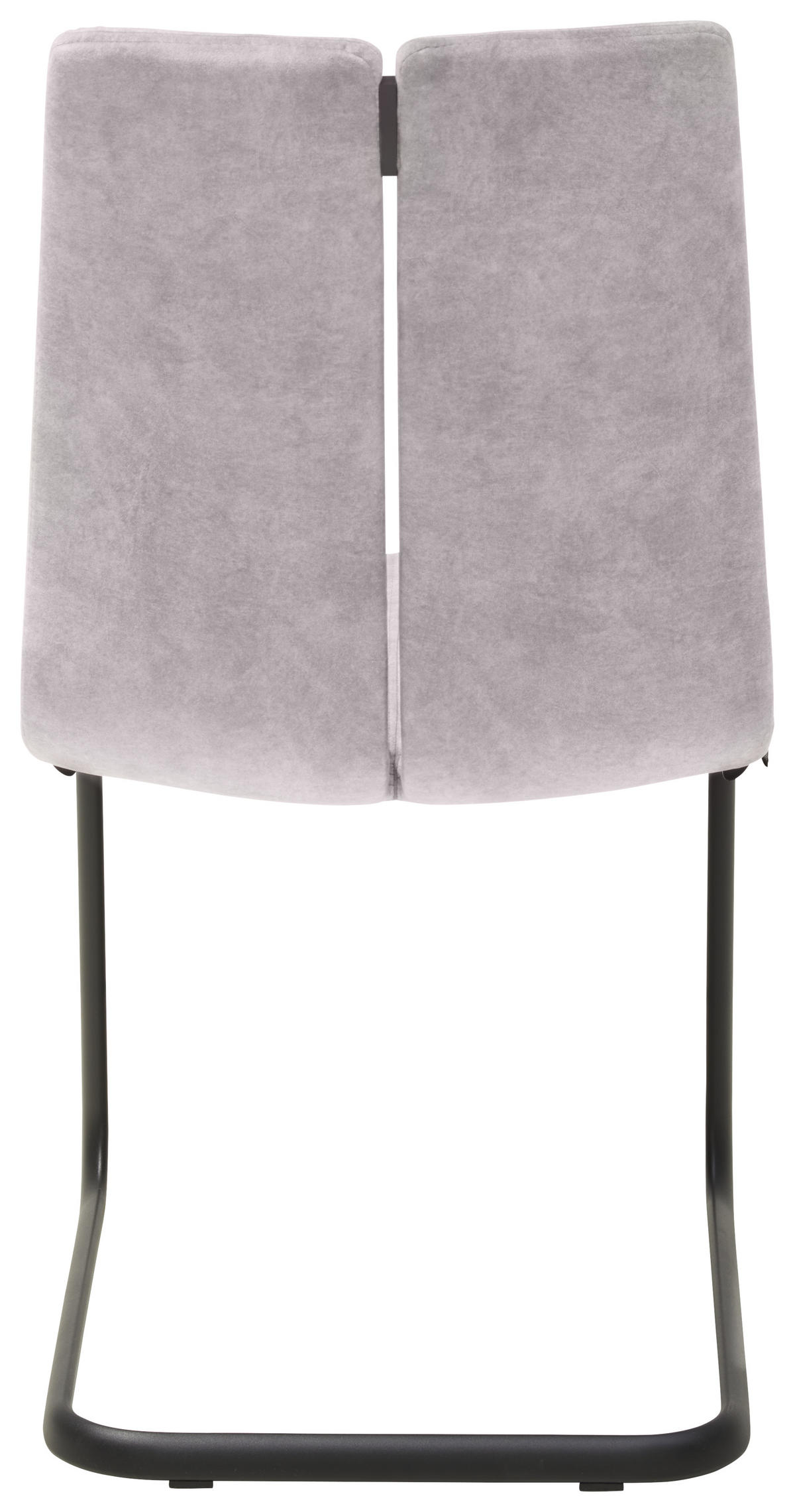 SCHWINGSTUHL  in Stahl Velours  - Anthrazit/Grau, Design, Textil/Metall (47/91/60cm) - Venjakob