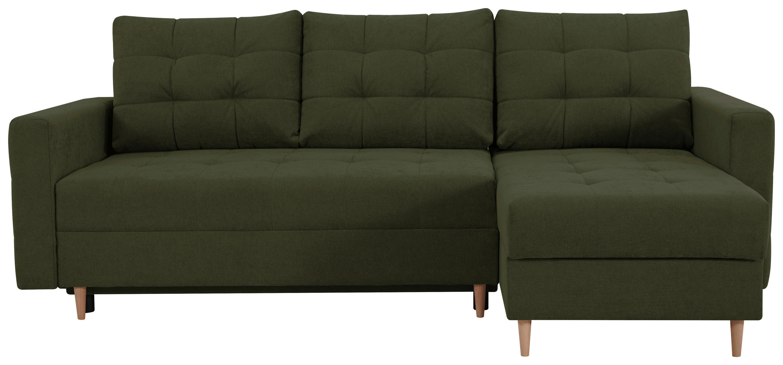 Mid.you Ecksofa Olivgrün 232x141 cm