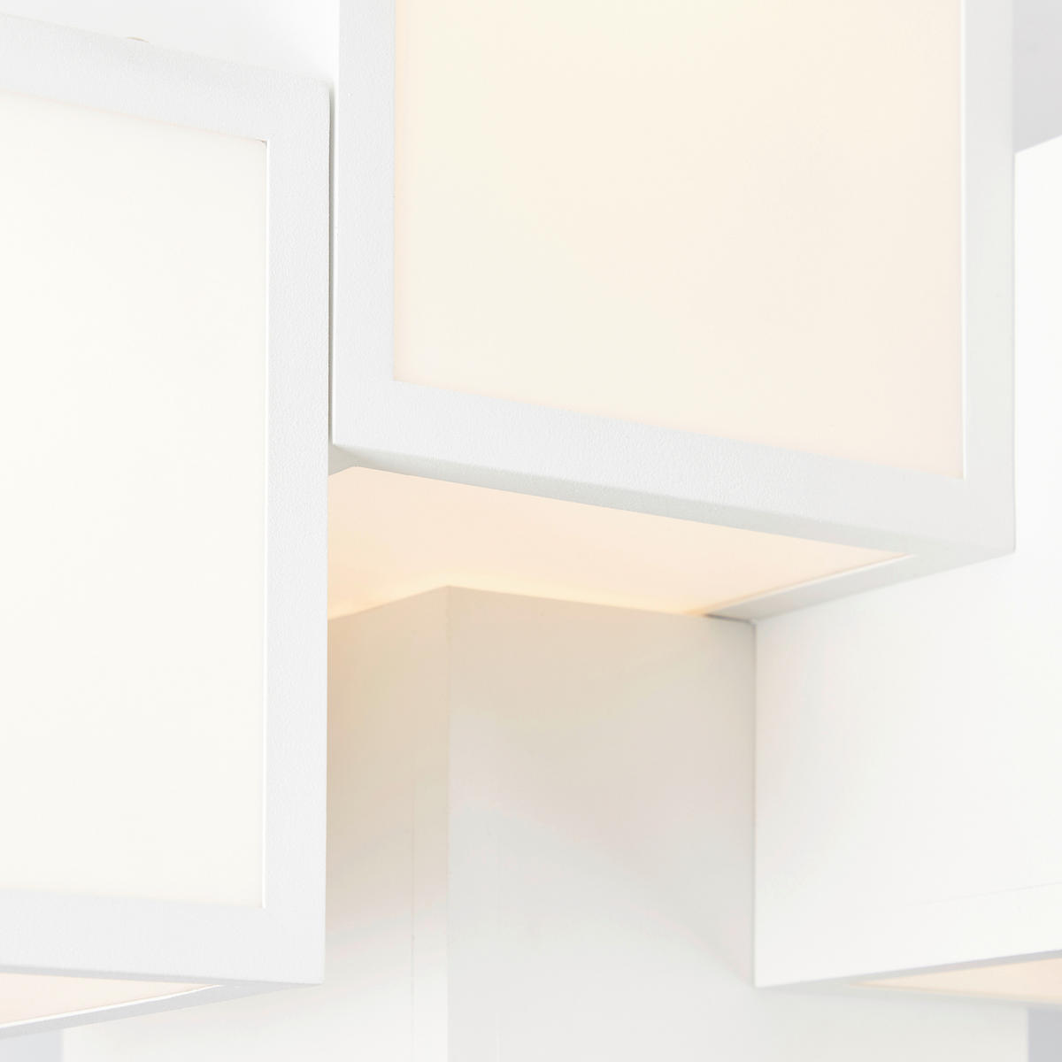 LED-DECKENLEUCHTE 45,5/32/38 cm   - Weiß, Trend, Kunststoff/Metall (45,5/32/38cm) - Brilliant