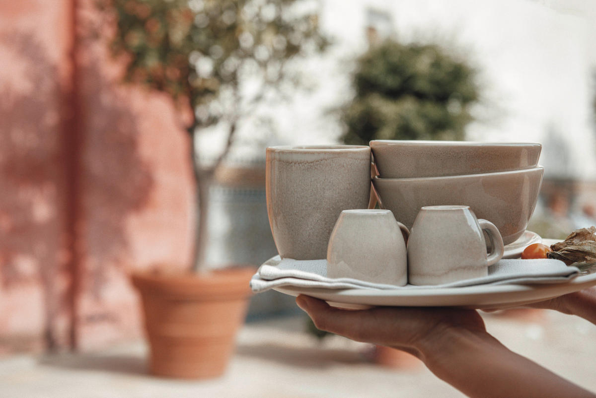 KAFFEEBECHER Junto Dune  380 ml   - Beige, LIFESTYLE, Keramik (0,38l) - Rosenthal