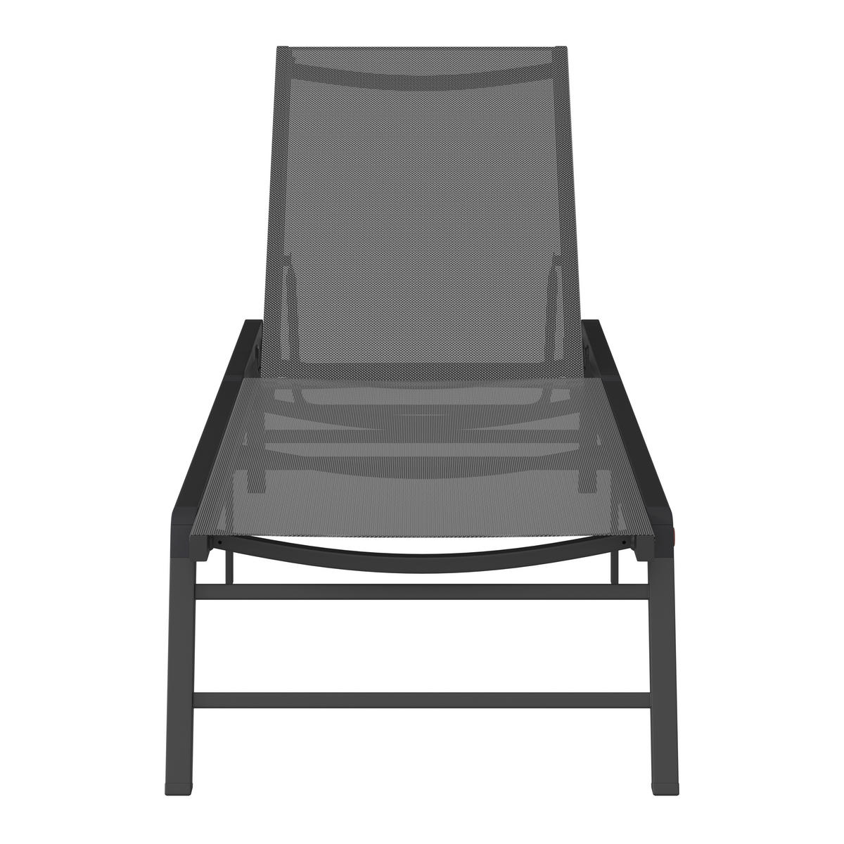 TRONOŽNA LEŽALJKA  antracit  metal, tekstil      - antracit, Design, metal/tekstil (60/31/94/194cm) - Ambia Garden