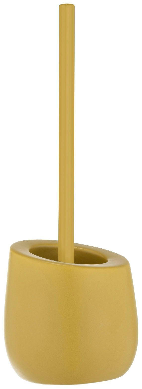 WC-BÜRSTENGARNITUR in Keramik  Kunststoff   - Gelb/Weiß, Basics, Keramik/Kunststoff (13,5/38/13,5cm) - Wenko