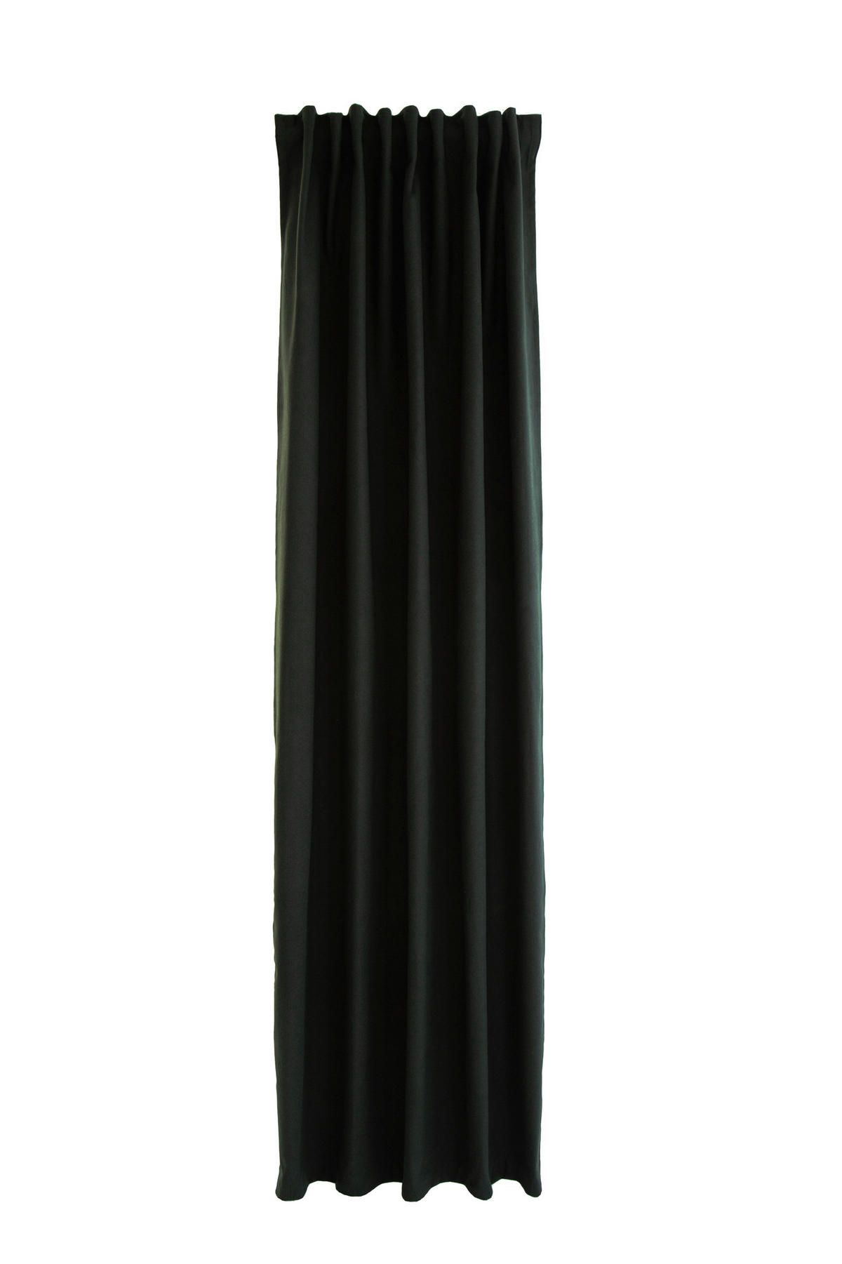 WÄRMESCHUTZVORHANG SILENCE blickdicht 140/245 cm   - Schwarz, Basics, Textil (140/245cm)