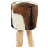 HOCKER in Holz, Leder Braun, Naturfarben, Weiß - Naturfarben/Braun, LIFESTYLE, Leder/Holz (32/50cm) - Landscape HOCKER in Holz, Leder Braun, Naturfarben, Weiß - Naturfarben/Braun, LIFESTYLE, Leder/Holz (32/50cm) - Landscape